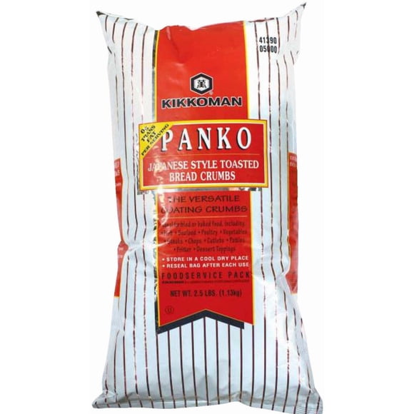 Kikkoman Panko Bread Crumbs &ndash; 6ct - 2.5lb Bag &ndash; Airy, Japanese-Style Crunch & Long-Lasting Crispness (6ctx2.5lb)
