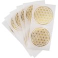 thumbnail image 4 of 50 Flower Of Life Stickers 5cm Gold Pack, 4 of 4
