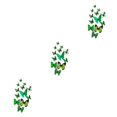 thumbnail image 3 of serony 12Pcs 3D DIY Wall Stickers PVC Kid Room Decal Home Decoration Decor green 3Set, 3 of 6