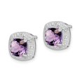 thumbnail image 2 of Boucles d'Oreilles en Améthyste de 1,70 Carat (ctw) en Argent Sterling, 2 of 4