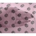 thumbnail image 4 of oneOone Viscose Chiffon Fabric Floral Block Printed Fabric 1 Yard 42 Inch Wide, 4 of 4