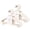 Crème Mouchetée, variante sur 3 Sprouts Cintres pour Vêtements de Bébé en Plastique à Base de Paille de Blé - Lot de 30 - Assortis Mouchetés - Crème, Gris, Brun