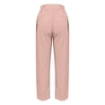 thumbnail image 4 of Chbgutlmr Pants for Women Elastic Waist Ruched Loose Lightweight Casual Work Trousers Solid Color Fall, 4 of 6