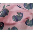 thumbnail image 4 of oneOone Silk Tabby Fabric Fish Block Printed Craft Fabric BTY 42 Inch Wide, 4 of 4