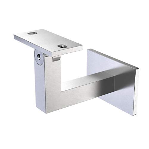 Support de Main Courante en Acier Inoxydable Carré pour Tube Inférieur Plat/courbé Réglable par InlineDesign