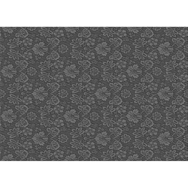 Ahgly Company Machine Washable Indoor Rectangle Transitional Sonic Silver Gray Area Rugs, 5' x 7'
