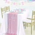 thumbnail image 4 of Weekly Deals! Gspmoly Sequin Table Runner13X70.86 Inches Long Ridescent Glitter Fabric for Girls Summer Wedding Party Birthday Decorations Weekly Deals, 4 of 6