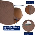 thumbnail image 3 of 2024 Reversible Quilted Sofa Cover  Water Resistant Slipcover Furniture Protector  Washable Couch Cover with Non Slip Foam and Elastic Straps for Kids  Dogs  Pets (Small  Pink/Beige), 3 of 7