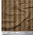 thumbnail image 1 of Soimoi Brown polyester Crepe Fabric Brush Stroke Abstract Print Fabric by Yard 52 Inch Wide, 1 of 3