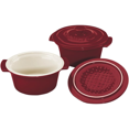thumbnail image 1 of Cuisinart CCB610-2RC 10oz Set of 2 Mini Round Covered Cocottes (Red), 1 of 1
