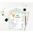 thumbnail image 3 of Inkdotpot Baby Cheetah Jungle Animals Party Supplies Set Of 50 Baby ShowerPrediction Cards For Baby Shower Game, 3 of 5