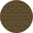 thumbnail image 1 of Ahgly Company Tapis Rond Lavable en Machine Intérieur Transitionnel Gris Minuit, 5 Pieds Rond, 1 of 7