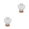 thumbnail image 1 of Ruiboury Présentoir de Colliers Chic et Stable pour Commode Magasin de Détail Showroom S Blanc 2Ensemble, 1 of 6