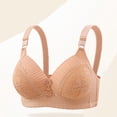 thumbnail image 1 of Weiqiqre Bras for Women Back Fat Smoothing Bra Lace Underwire Full Coverage Padded Bras with Support, 1 of 7