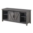thumbnail image 1 of Pemberly Row Barn Door 52" TV Stand in Rustic Gray, 1 of 4