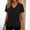 Black, variant on LVHAOGJOB Cotton Tees for Women Shirts Solid Color Pullover V Neck Tunic Womens Tops