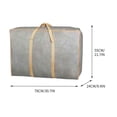 thumbnail image 3 of Large Storage Bag, Luggage Bag for Moving, Home Packing Organizer, Dormitory Storage, Extra Large Capacity, Durable Non-Woven Fabric, Easy Carry Handle, 3 of 9