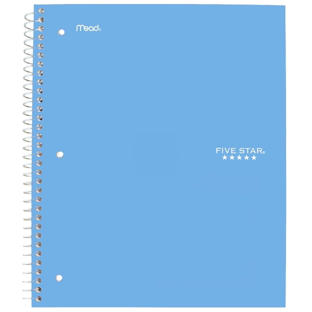 Five Star® 1 Subject 200pg Heavy Weight Notebook Blue