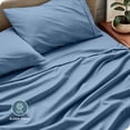 thumbnail image 4 of Bare Home 22" Extra Deep Pocket Sheet Set - Premium 1800 Collection - Ultra-Soft - Queen, Coronet Blue, 4 of 8