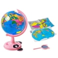 thumbnail image 2 of Dvkptbk Rotating World Globe with Stand for Learning, Educational Rotating World Map Globe, Mini Earth Children Globe for Classroom Geography Education, 2 of 6