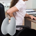 thumbnail image 4 of BKER High Density Lumbar Support Pillow With Adjustable Straps Ergonomic Firm Back Cushion For Memory Foam Car Sofa And Airplane Use Washable, 4 of 4