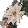 thumbnail image 2 of HOLIDAY TIME PL 20 IN GOLD POINSETTIA Wreath Home Decor, 2 of 6