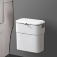 thumbnail image 1 of Cabinet Door Trash Can Hanging Garbage Bin with Sliding Lid | No Punch Stickable Waste Container | Odorless Plastic Kitchen Bathroom Trash Bin for Home Office Rv, 1 of 6