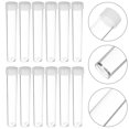 thumbnail image 2 of Raindrops 50 Pcs Beads Storage Organizer Clear Plastic Tubes with Caps Transparent, 2 of 8