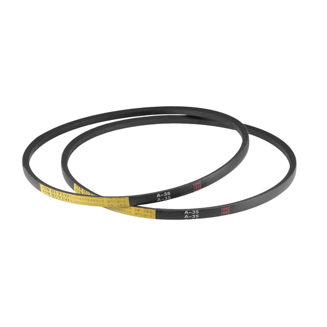 Unique Bargains A35 V-Belts 35' Mid-Perimeter, A-Section Rubber Drive Belt 2 Pieces