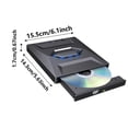 thumbnail image 2 of MKHSQHDG Clearance 7 in 1 External Usb Dvd Drive & Blu Ray Player Usb 3.0 Type C Portable Cd Dvd Rom Rw Burner Writer with 3 Usb Ports Sd/Tf Card Slots for Laptop Desktop Mac Macbook Windows 11/10/, 2 of 5