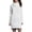 White, variant on cfhntfmh Sweater Dresses for Women Winter Warm Long Sleeve High Neck Pullover Tops Dress Loose Knitted Mini Dress