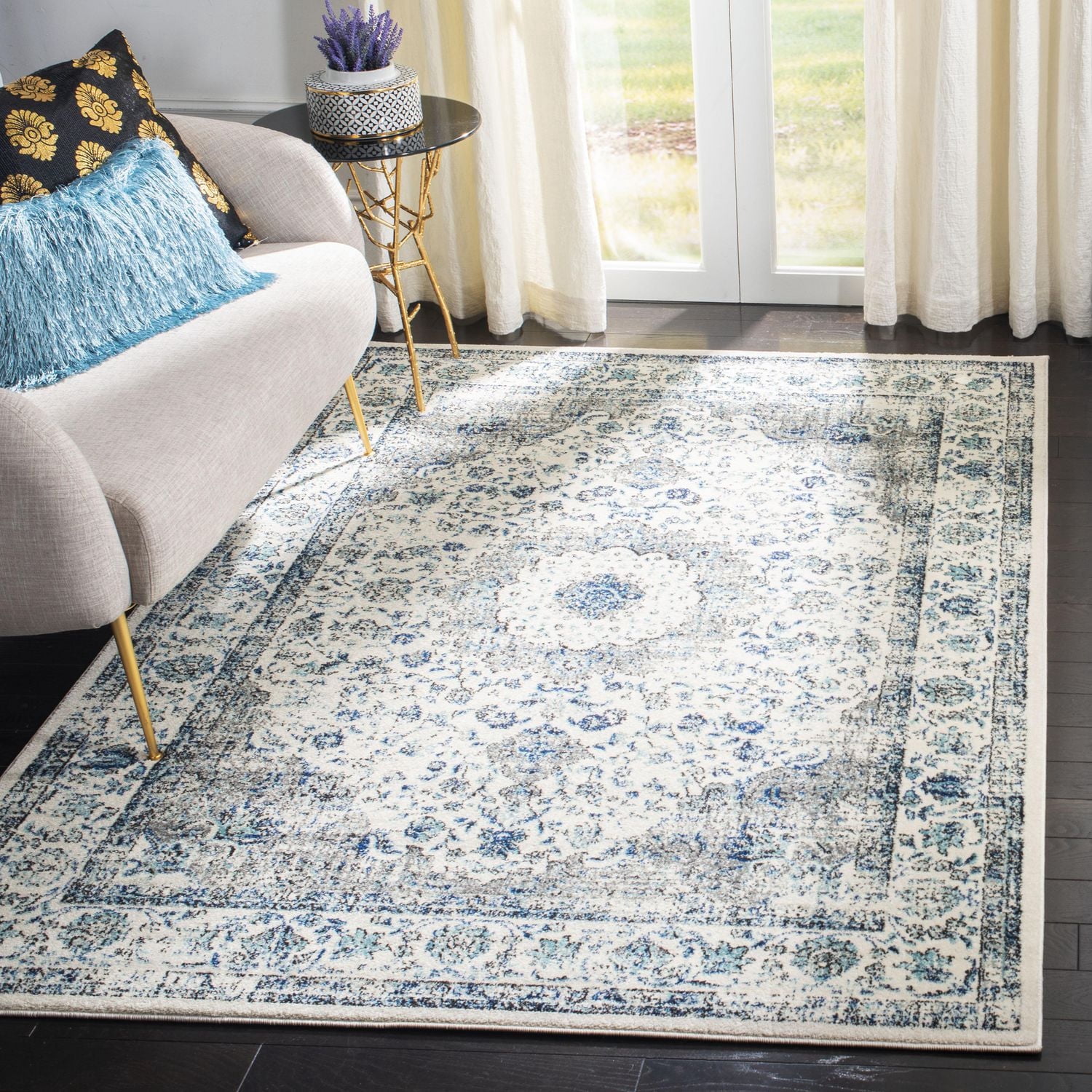 SAFAVIEH Evoke Teale Tapis Traditionnel