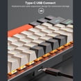 thumbnail image 3 of Graflsoa 68-Key Compact Mechanical Keyboard with Blue Switch, White & Pink Design, RGB Backlight, USB-C Connection, 1.5m Cable, 3 of 6