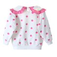 thumbnail image 4 of Girls‘ Lace Collar Polka-dot Sweater Baby Girl Clothes, 4 of 5