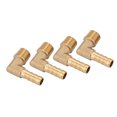 thumbnail image 1 of Roulements de Roue de Remorque L44610 Relais Externe en Laiton 4Pcs Laiton Filetage Mâle Coude Tuyau Queue Raccord de Barb G1 4" 6Mm, 1 of 8