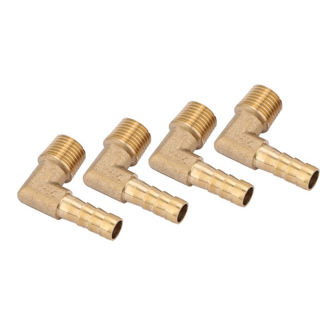 Roulements de Roue de Remorque L44610 Relais Externe en Laiton 4Pcs Laiton Filetage Mâle Coude Tuyau Queue Raccord de Barb G1 4" 6Mm