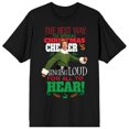 thumbnail image 1 of Elf T-Shirt Noir de Noël Joyeux, 1 of 2