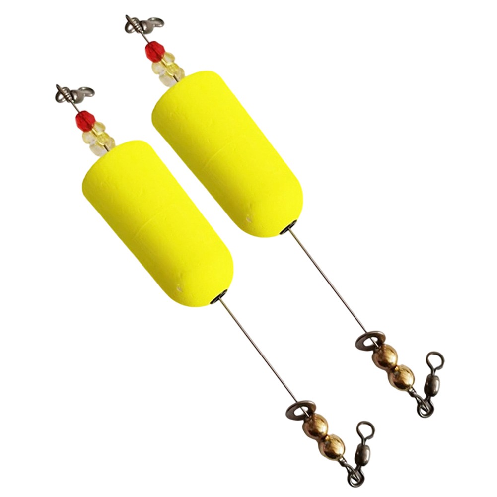 2 Pcs Flotteur de Pêche avec Pivot pour Eau Salée et Douce