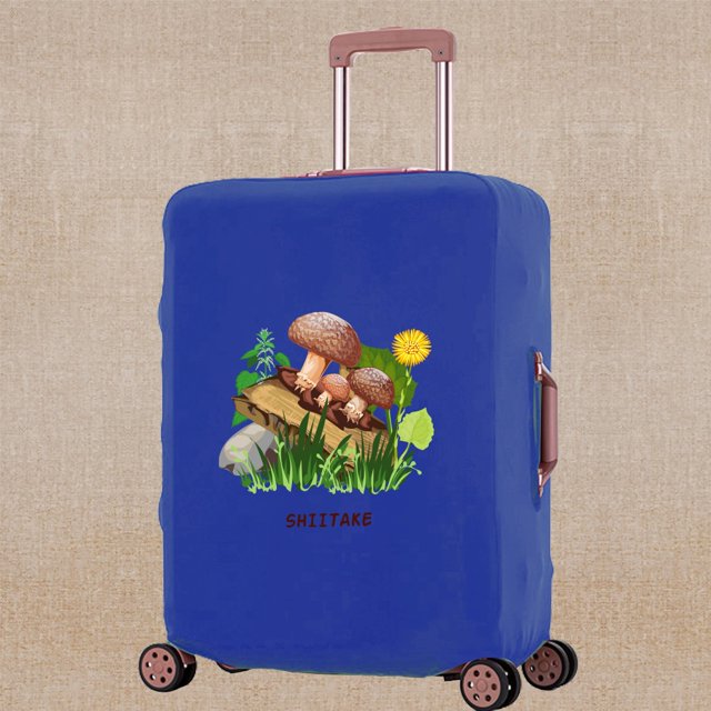 2023 Luggage Cover Scratch Resistant Travel Accessory Covers Apply To 18-32 Inch Mushroom Print Suitcase Trolley Protective Case 8Mushroom018 S (18-21inch)