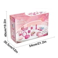 thumbnail image 2 of Makeup Toy Set For Girls With Simulation Beauty Kit 7.09X4.72X2.36In Pink Plastic Pretend Cosmetics Role Play Washable Accessories Creativity Training Pink, 2 of 7