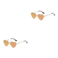 thumbnail image 1 of maskred PVC Heart-Shaped Glasses Non-Slide Silicone Nose Pads And Mulitple Colours For Chic Look Gold Metal red reflective 2Set, 1 of 6