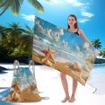 thumbnail image 1 of Two-In-One Microfiber Beach Towel Drawstring Bag | Super Absorbent Quick-Dry Bath Towel Backpack | Large 70X140Cm Lightweight Pool Party Towel for Adults Kids Teens | Travel Picnic Blanket, 1 of 7