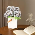 thumbnail image 4 of 25Pcs Realistic Foam Roses – Non-Fading Artificial Flowers with Stems for Wedding Bouquets, Valentine’s Decor & Bridal Shower Arrangements, 4 of 6