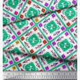 thumbnail image 2 of Soimoi Silk Fabric Aztec Geometric Print Fabric by Yard 42 Inch Wide, 2 of 3