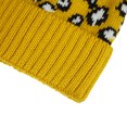thumbnail image 4 of Tuque Léopard pour Femmes Douce Épaissie avec Pompon Bonnet Tricoté Tuque d'Hiver, 4 of 10