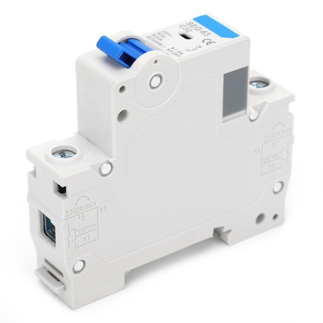 "DIN Rail Mount Miniature Circuit Breaker SEG-63C6 with Handle Operation - 63A 230V Air-Type Overload Protection for Terminal Power Distribution"
(Character count: 140)
This version:
- Keeps