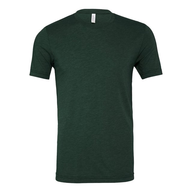 T-shirt à Manches Courtes Unisexe en Canevas Bella à Col Rond en Mélange, S