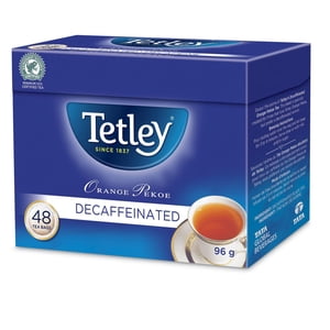 Tetley Decaffeinated Pekoe d'orange Tea