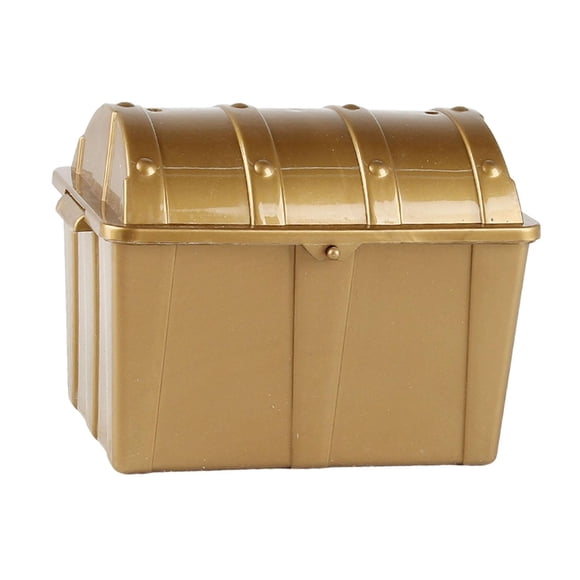 Elodie Kids Pirate Treasure Chest Sturdy Treasure Hunt Toy Box for Games Activities brown