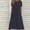 Navy, variant on DPTALR Women's Summer Comfort Sexy Solid Color Pocket Sleeveless V-Neck Dress